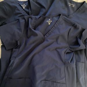 VGUC Med Couture Maternity Scrub tops x 3